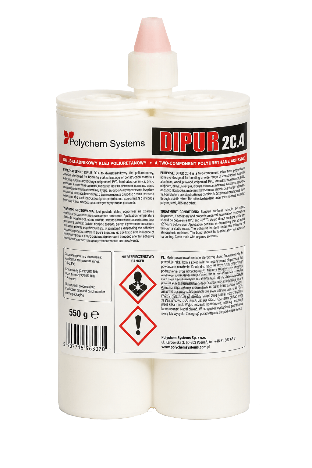 DIPUR 2C — Two-component Polyurethane Adhesive 550g